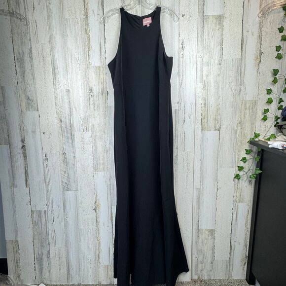 Show Me Your Mumu Chicago High Neck Black Bridesmaid Dress XLarge - Picture 2 of 10